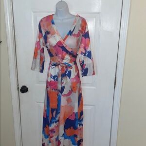 Floral Wrap Dress